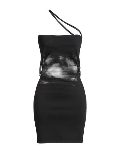 Gauge81 Woman Mini Dress Black Size L Recycled Viscose, Polyester In Black