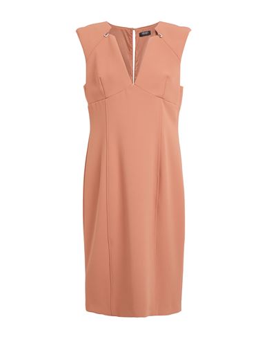 Liu •jo Woman Midi Dress Light Brown Size 8 Polyester, Elastane In Sand