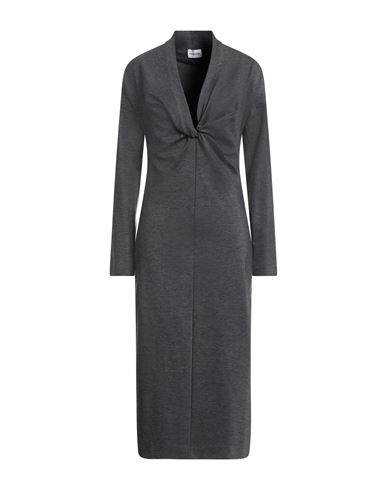 P.a.r.o.s.h P. A.r. O.s. H. Woman Midi Dress Grey Size L Viscose, Polyamide, Elastane In Gray