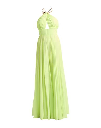 Tassos Mitropoulos Woman Maxi Dress Lime Green Size M Polyester In Green