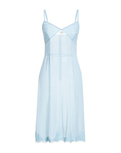 Dolce & Gabbana Woman Midi Dress Sky Blue Size 8 Silk, Cotton, Polyamide, Viscose