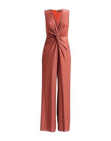 Liu •jo Liu Jo Long Gold Jumpsuit With Sequins In Nude