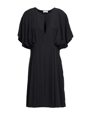 Liu •jo Woman Mini Dress Black Size 12 Viscose, Polyester In Black