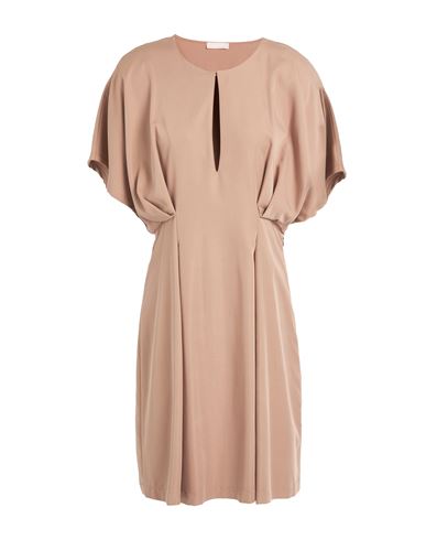 Liu •jo Woman Mini Dress Light Brown Size 6 Viscose, Polyester In Sand