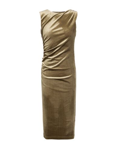 Maryley Woman Midi Dress Sage Green Size 6 Polyester, Elastane, Lurex In Green