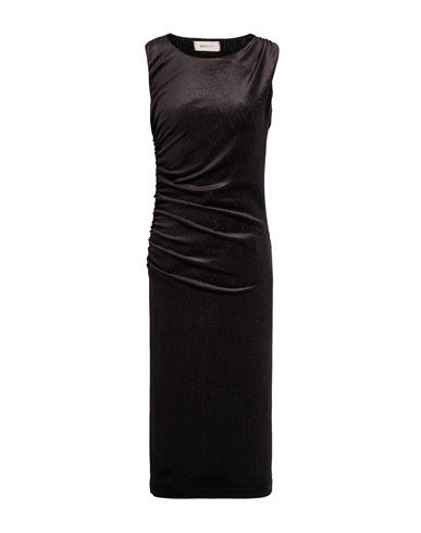 Maryley Woman Midi Dress Black Size 6 Polyester, Elastane, Lurex In Black