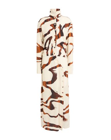 Giuseppe Di Morabito Woman Maxi Dress Beige Size 8 Silk In Multi