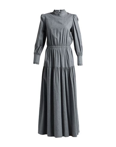 Sage And Ivy Woman Maxi Dress Grey Size 4 Cotton In Gray