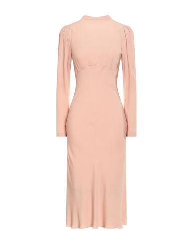 N°21 Woman Midi Dress Blush Size 4 Acetate, Silk In Neutral
