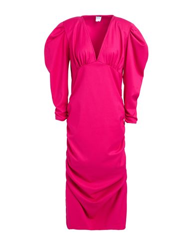 Marsēm Woman Midi Dress Magenta Size L Polyester, Elastane In Pink