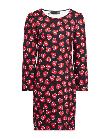 Love Moschino Woman Mini Dress Black Size 8 Polyester, Elastane In Black