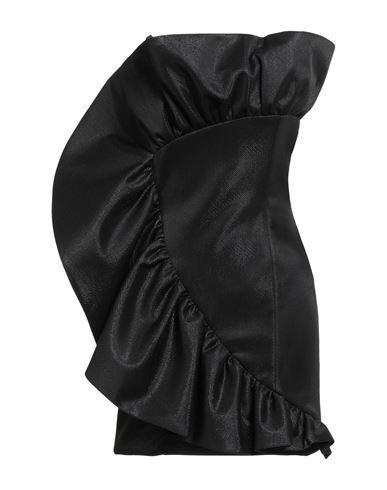 Simona Corsellini Woman Mini Dress Black Size 8 Polyester, Elastane In Black