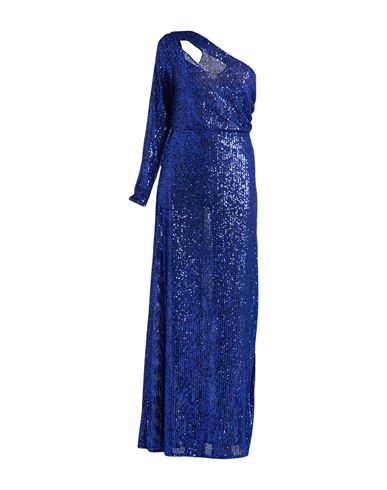 Hanita Woman Maxi Dress Bright Blue Size M Nylon In Blue