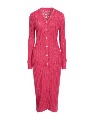 Midi-Kleid Damen Fuchsia M Damen