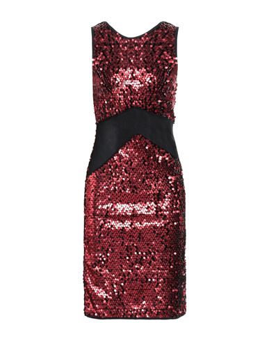 Gaudì Jeans Woman Mini Dress Burgundy Size 10 Polyester, Elastane, Polyamide In Red
