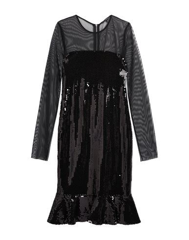 Gaudì Jeans Woman Midi Dress Black Size 8 Polyester, Elastane In Black