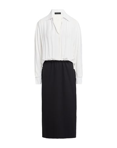 Icona By Kaos Woman Midi Dress Black Size 8 Viscose, Polyester, Elastane In Black