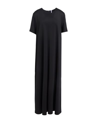 Liviana Conti Woman Maxi Dress Black Size 8 Viscose, Polyamide, Elastane In Black