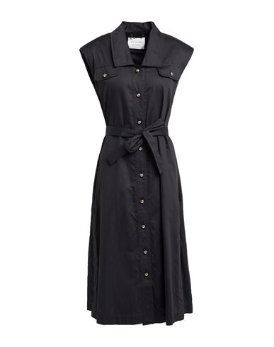 Les Coyotes De Paris Woman Midi Dress Black Size 4 Cotton