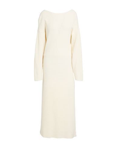 Vicolo Woman Midi Dress Ivory Size Onesize Viscose, Polyamide, Wool, Cashmere In White