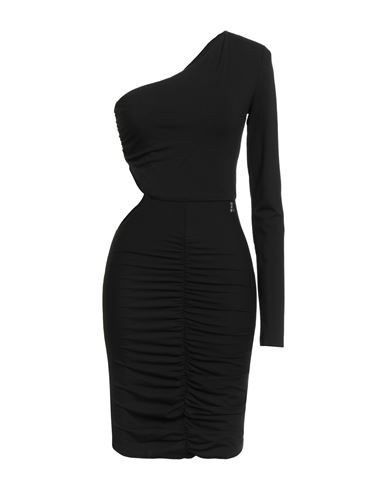 Patrizia Pepe Woman Mini Dress Black Size 3 Viscose, Elastane In Black