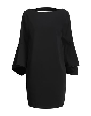 Liu •jo Better Woman Mini Dress Black Size 8 Polyester, Elastane In Black