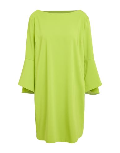 Liu •jo Better Woman Mini Dress Lime Green Size 10 Polyester, Elastane In Green