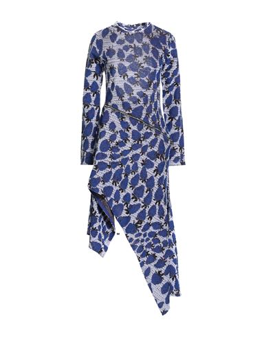 Burberry Strawberry Cotton Silk Dress In Blue