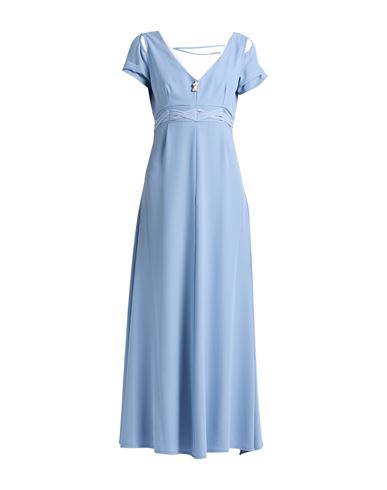 Elisa Cavaletti By Daniela Dallavalle Woman Maxi Dress Light Blue Size S Polyester, Elastane In Blue
