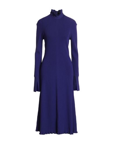 Philosophy Di Lorenzo Serafini Woman Midi Dress Purple Size 8 Viscose, Polyamide In Blue
