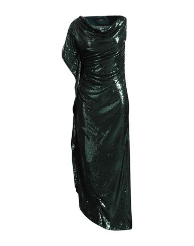 Clips Woman Maxi Dress Dark Green Size 6 Polyester In Green