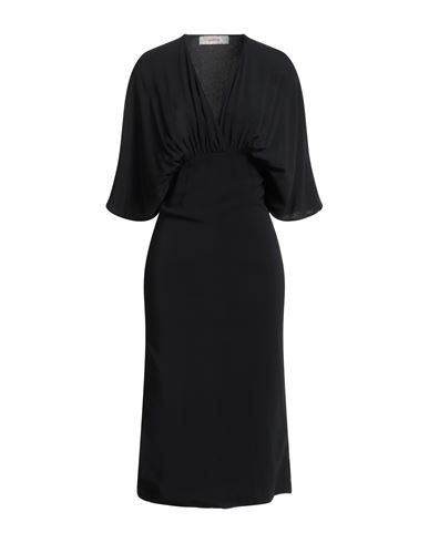 Vestido midi Mujer Negro 36 Mujer