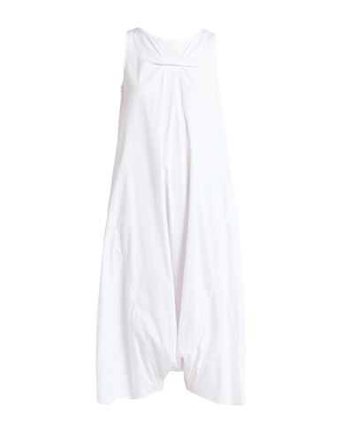 Corinna Caon Woman Jumpsuit White Size S Cotton, Nylon, Elastane In Neutral