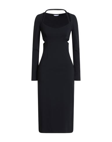 Midi-Kleid Damen Schwarz 1,2,3 Damen