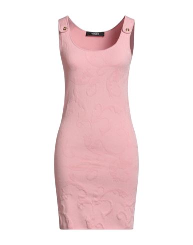 Versace Woman Mini Dress Pink Size 6 Viscose, Cotton, Polyester In Pink