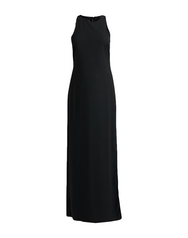 Carla G. Woman Maxi Dress Black Size 8 Acetate, Viscose, Elastane In Black