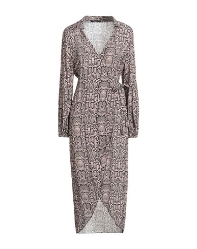 Carla G. Woman Midi Dress Blush Size 10 Viscose In Pink