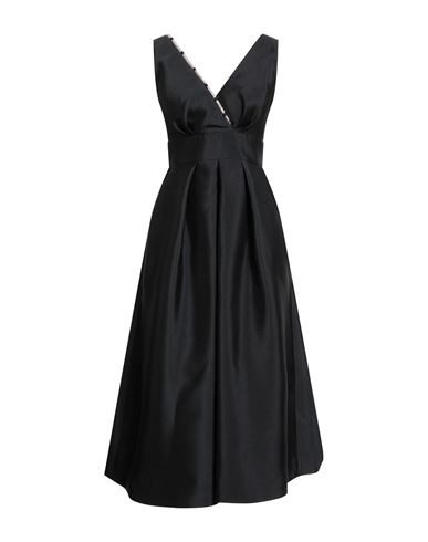 Tassos Mitropoulos Woman Midi Dress Black Size S Pes In Black