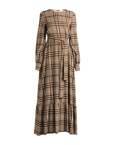 Eleventy Woman Maxi Dress Brown Size 2 Viscose, Elastane In Brown