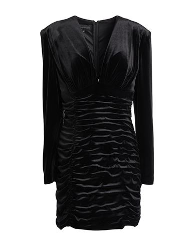 Tassos Mitropoulos Woman Mini Dress Black Size L Pes, Elastane In Black