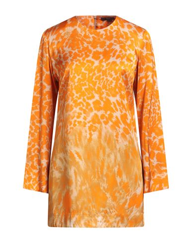Seventy Venezia Woman Mini Dress Orange Size 8 Viscose In Orange