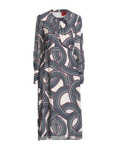 La Doublej La Double J Woman Midi Dress Navy Size L Viscose In Blue