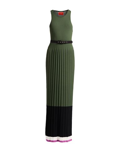La Doublej La Double J Woman Maxi Dress Military Green Size S Viscose, Elastane In Green