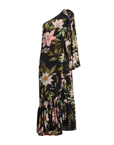 farm rio black flowers dress Midnight Bloom Taffeta Black Strapless Mini Dress – Party & Cocktail Wear main image 1