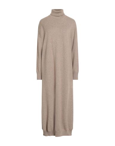 Brunello Cucinelli Woman Maxi Dress Beige Size M Cashmere In Neutral