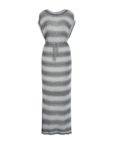 Jucca Woman Maxi Dress Grey Size L Viscose In Gray