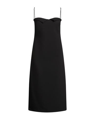 Philly Firenze Woman Midi Dress Black Size 8 Polyester, Viscose, Elastane In Black