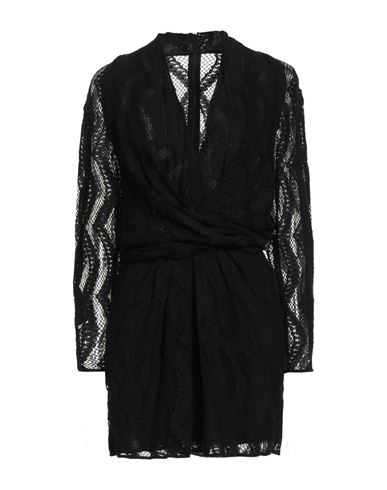 Iro Woman Mini Dress Black Size 4 Cotton, Polyamide, Elastane