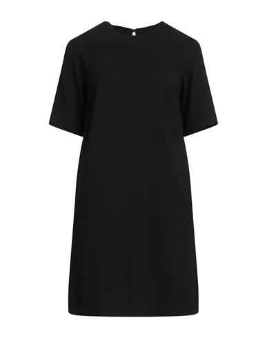 Ottod'ame Caring Woman Mini Dress Black Size 8 Polyester In Black