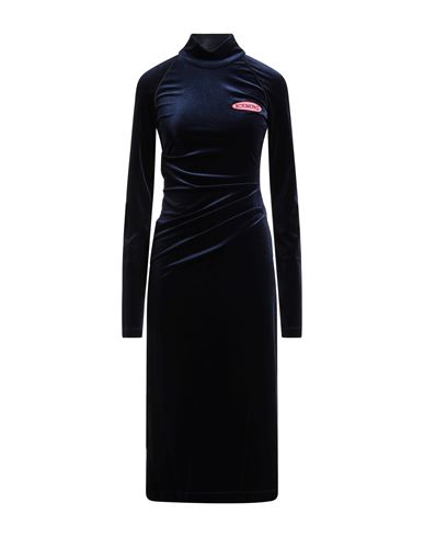 Iceberg Woman Midi Dress Blue Size 8 Polyester, Elastane In Blue